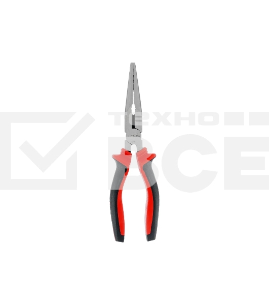 Длинногубцы прямые Matrix 17311, 200 мм, хром-ванадий, двухкомпонентные рукоятки