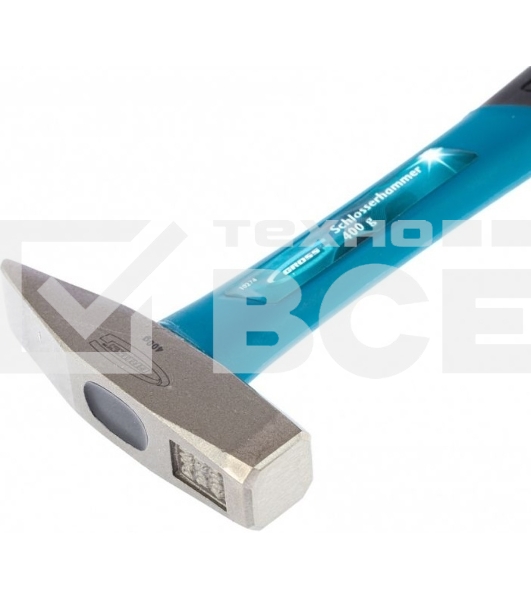 Молоток слесарный Gross 10274 400 г, квадратный боек, фибергласовая обрезиненная рукоятка