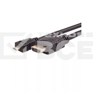 Кабель VCOM/TELECOM HDMI-19M -- MicroHDMI-19M ver 2.0+3D/Ethernet,1m Telecom <TCG206-1M>