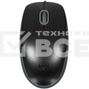 Мышь проводная Logitech M110 Silent черный, 1000 dpi, USB, кнопки - 3