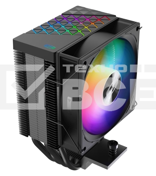 Кулер PCCooler R400 ARGB черный 92мм алюминий+медь 2200r[m 30db 4-pin 180W 133мм