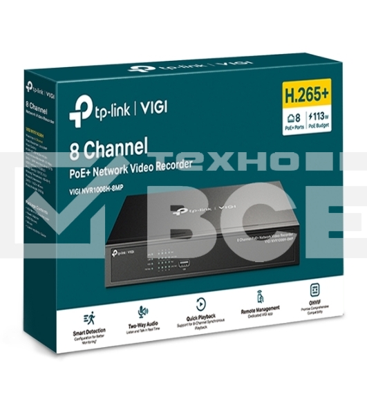 Сетевой видеорегистратор 8 Channel PoE Network Video Recorder