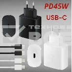 Блок питания (сетевой адаптер) Amperin USB-А, USB-C (YDS-TC045-011) 45W, черный, фото3