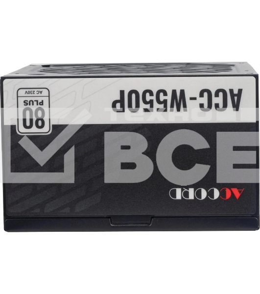 Блок питания Accord  ACC-W550P, 550Вт, 80 PLUS WHITE, 120мм, черный