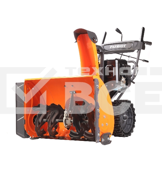 Снегоуборщик PATRIOT PRO 11 KX (коммунально-хозяйственный); 11 л.с. , усиленный редуктор, безвоздушные колёса WE3, антиадгезионное покрытие ковша и желоба.
