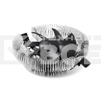 Кулер для процессора Crown CM-80 v2 серебристый/черный, 75 мм, алюминий, 2200 об/мин, 22 дБ, 3 pin, 65 Вт, 42 мм, фото 1