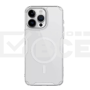 Чехол Nature TPU Pro Magnetic Case, белый, (AP IP15 Pro Max)