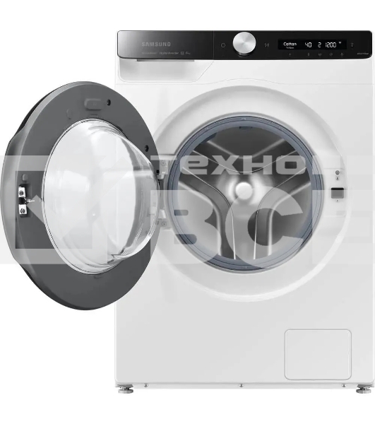 Стиральная машина Samsung WW80AG6S28AELP белый, загрузка фронтальная 8 кг, 1200 об/мин, класс: A+++