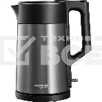 Чайник электрический Red Solution RK-M114 1.7л. 1500Вт черный/серый корпус: металл/пластик, фото 1