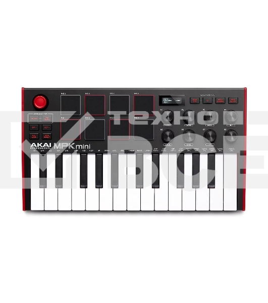 Клавиатура MIDI [MPKMINI3] AKAI [MPK Mini MK3] 25 мини клавиш, 8 пэдов, 8 энкодеров