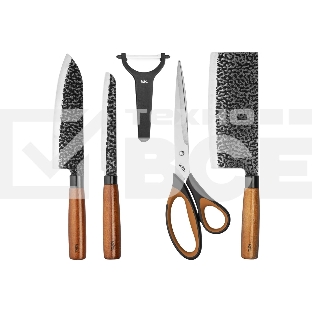 Набор ножей LARA LR05-11 нержавеющая сталь 3Cr14