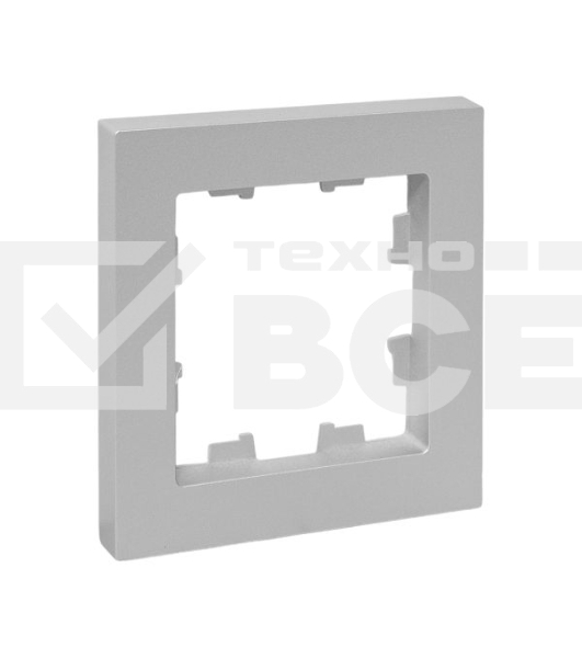 Рамка EKF 1-м Эпика пластик алюм., UP1-FPA-01