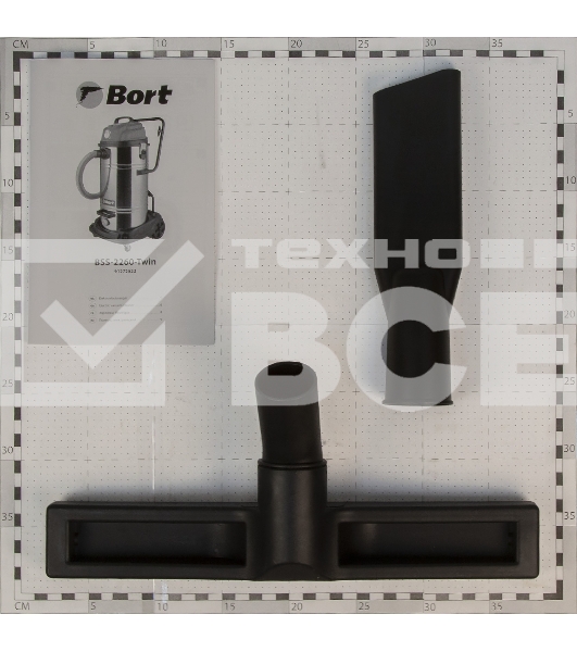 Строительный пылесос Bort BSS-2260-Twin 2200Вт (уборка: сухая/влажная) синий