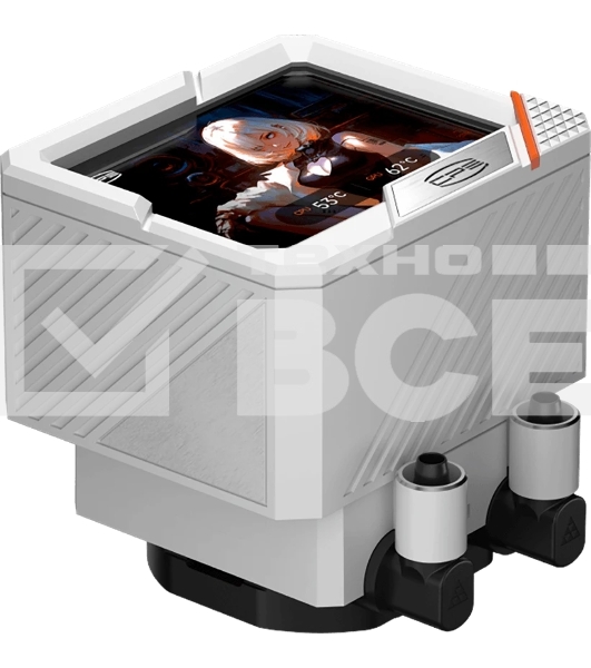 Система охлаждения PCCooler GT360 ARGb Display WH (310W, 360мм, LED temp., белый, ARGb/Fans: 3x120мм, 99CFM, 41.5dBA, 3000RPM/Pump 15dBA, 2600RPM, Rad thickness 27мм/S: 1851, 1700, 1200, 115X, AM5, AM4)