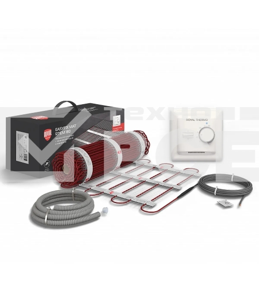 Мат нагревательный Royal Thermo EasyFix RTEM 2-180-1 1м2 2м 180Вт красный
