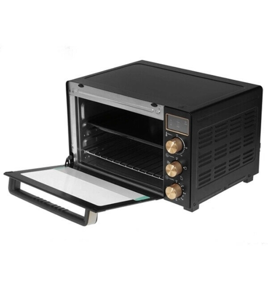 Мини-печь Kraft KF-MO 3506 KGLB (черный/золото) с дисплеем