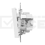 Механизм выключателя EKF UP1-SWW-14 одноклавишный, с подсветкой, белый Эпика, фото2