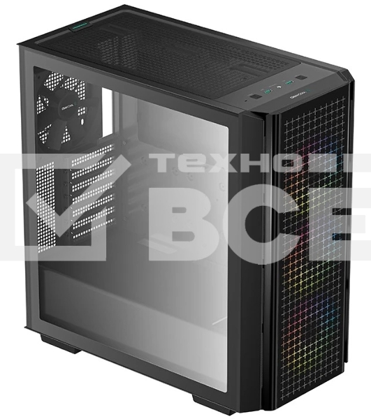 Компьютерный корпус Deepcool CG540 R-CG540-BKAGE4-G-1, Midi-Tower, ATX, mATX, Mini-ITX, black, Dual Tempered Glass Panels