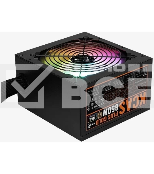 Блок питания Aerocool/Formula KCAS PLUS GOLD 850W (850W, ATX v2.4, APFC, Fan ARGB 12cm, 80+ Gold, Retail)
