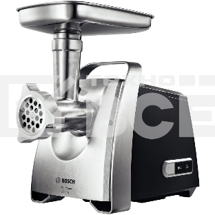 Мясорубка электрическая Bosch MFW68660 черный, 2200 Вт, 4.3 кг/мин, реверс, защита от перегрузки, металлический лоток, насадки - 10