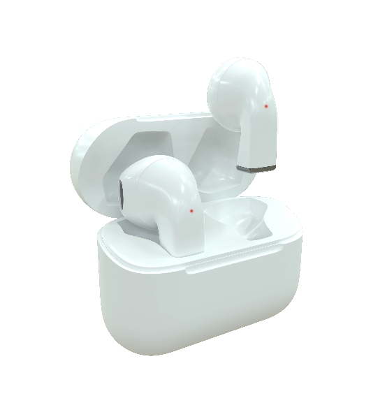 Наушники TWS More Choice БВ06 белый, вкладыши, Bluetooth, сенсорное управление, до 4 ч