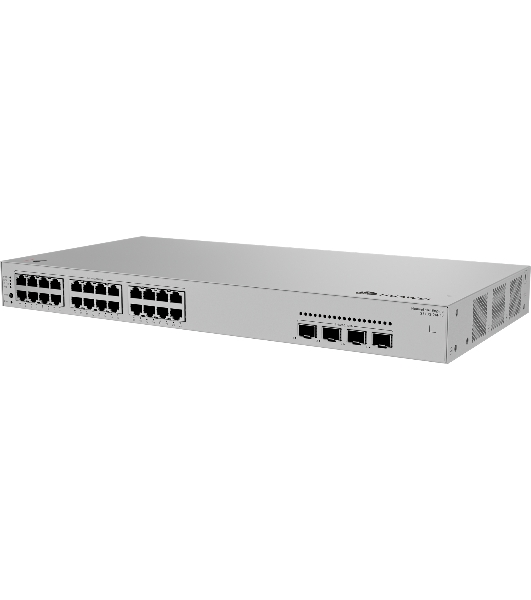 Коммутатор Huawei S310S-24P4J, 24×1 Гбит/с PoE+ + 4×2,5 Гбит/с SFP, управляемый