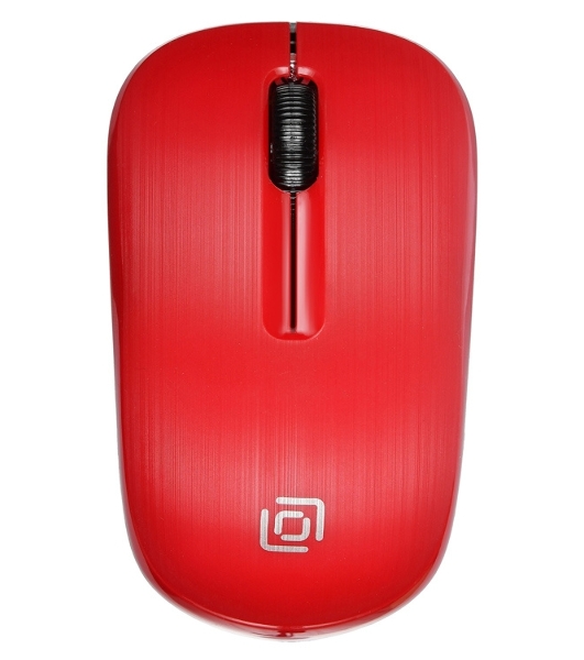 Мышь беспроводная Oklick 525MW красный, 1000 dpi, радиоканал, USB, кнопки - 3