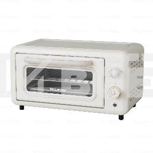 Мини-печь Willmark WO-121CR (12л, 1100Вт, противень, решетка, таймер, кремовый ретро)