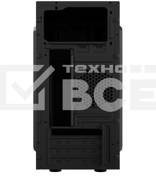 Компьютерный корпус mATX Minitower RD873, c БП PSU-ATX450-12EC, 2*USB 2.0, HD Audio+Mic, Black CBR PCC-MATX-RD873-450W