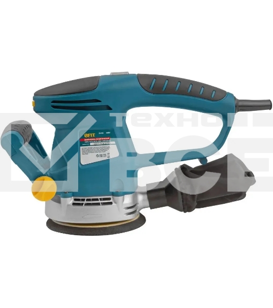 Шлифмашина эксцентриковая FIT OS-480, 480 Вт, 4000-14000 об/мин, 125 мм, 2 кг, липучка, коробка
