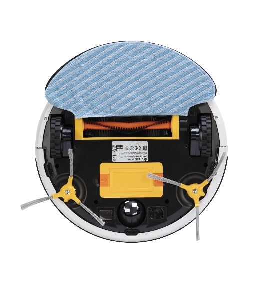 Робот-пылесос Vitek VT-1805 белый/синий, Li-Ion, уборка сухая/влажная, пылесборник контейнер 0.5 л