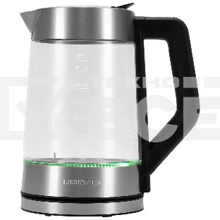 Чайник Polaris PWK-1725-СGLD серебристый матовый, 1.7 л, 2200 Вт