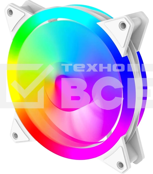 Вентилятор для корпуса Bloody BD-CF120ARGB4 ARGB белый, 120 мм, 1600 об/мин, 26 дБ, 4 pin