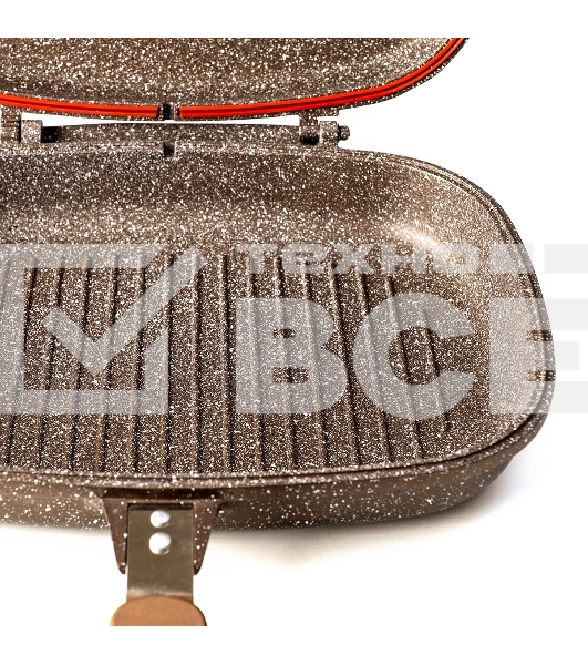 Сковорода-гриль Lara LR02-221 30 см, с крышкой, антипригарное покрытие