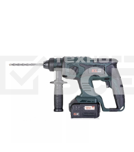 Профессиональный бесщеточный перфоратор аккумуляторный KLPRO KLPM18B-50 (18В, Li-ion-2шт, 5.0А·ч, 1,7Дж, SDS-plus, З/У,сумка)