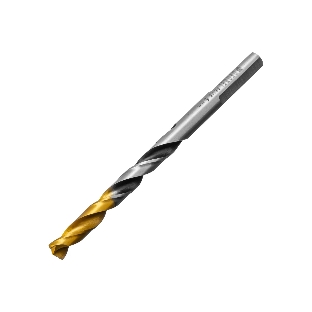 Сверло спиральное по металлу Denzel 6 x 93мм, Р6М5, Golden Tip, многогранная заточка