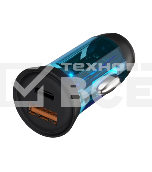 Автомобильное зарядное устройство Maxvi CCM-MS603PD 43W 6A (USB + Type-C, QC3.0 PD3.0) черный