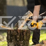 Топор-колун Denzel 21432 F5, 1100 гр, двухкомпонентная рукоятка, 500 мм, фото7