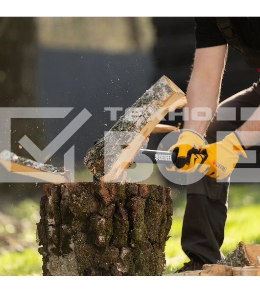 Топор-колун Denzel 21432 F5, 1100 гр, двухкомпонентная рукоятка, 500 мм