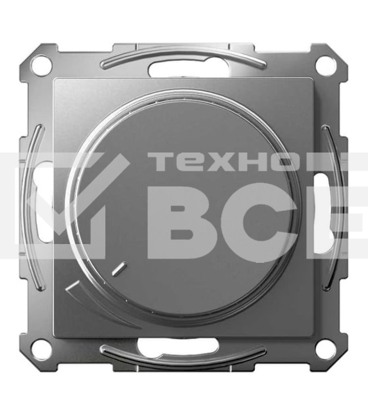 Светорегулятор (диммер) SE AtlasDesign повор-нажим, LED, RC, 400 Вт, мех. сталь
