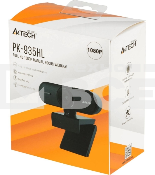 Веб-камера A4Tech PK-935HL черный 2Mpix (1920x1080) USB2.0 с микрофоном