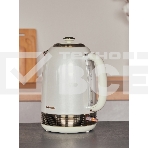 Чайник электрический Hyundai HYK-S4500 1.7 л, 2200 Вт, жемчужный/золотистый (корпус: нержавеющая сталь/пластик), фото2