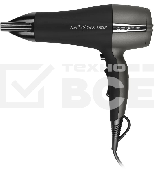 Фен Polaris PHD 2245Ti черный/серый, 2200 Вт, ионизация