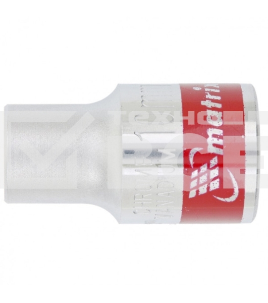 Головка торцевая Matrix 13110 10 мм, 6-гранная, CrV, под квадрат 1/2', хромированная