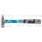 Молоток слесарный Gross 10274 400 г, квадратный боек, фибергласовая обрезиненная рукоятка, фото 1