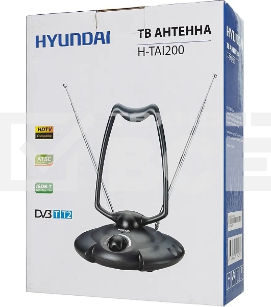 Антенна телевизионная Hyundai H-TAI200 15дБ активная черный
