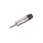 Разъем аудио FORCE CFA-0021/8' TRS mini Jack стерео, материал контактных частей медь, покрытие никель, матовый серебристый/черный, фото 1