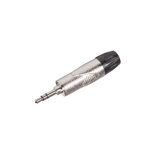Разъем аудио FORCE CFA-0021/8' TRS mini Jack стерео, материал контактных частей медь, покрытие никель, матовый серебристый/черный