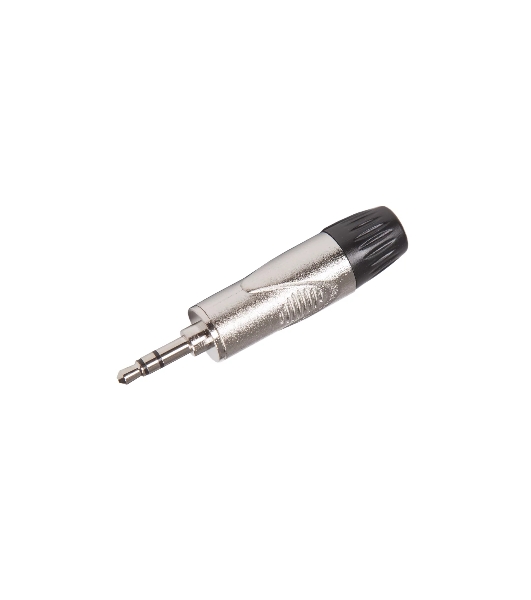 Разъем аудио FORCE CFA-0021/8' TRS mini Jack стерео, материал контактных частей медь, покрытие никель, матовый серебристый/черный