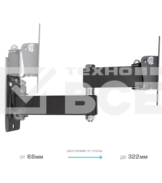 Кронштейн Kromax OPTIMA-104 черный, 10